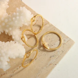 Hip Hop Hollow Ring Fine Stainless Steel Couple Ring