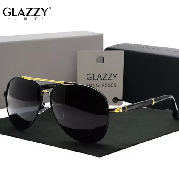 Glazzy Luxury Fashion Custom Eyeglass Designer Famous Brands Newest Eyewear Polarized Shades Male Sun Glasses Sunglasses for Men - Image 6
