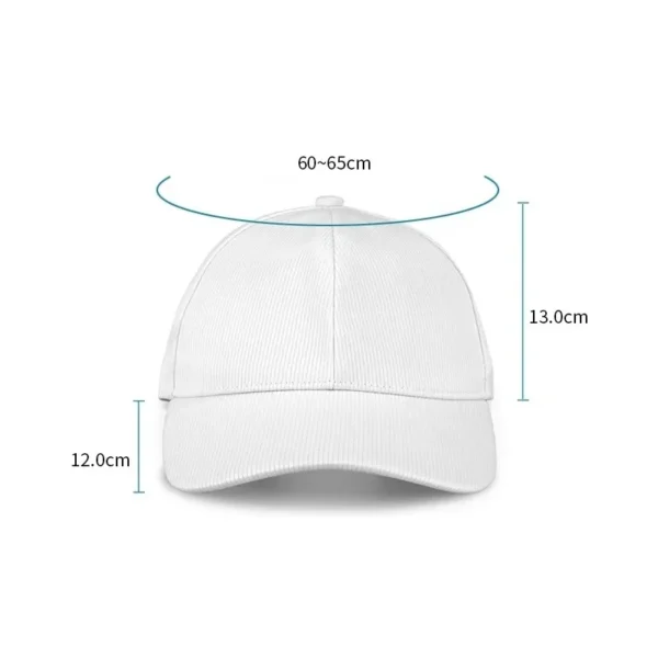 Baseball Cap for Men LED Lighting USB Rechargeable Snapback Hats Hip Hop Music Band Performance Cap Rap Luminous Mens Hat - Image 3