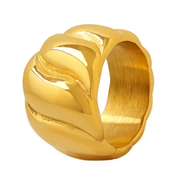 Factory Direct Supply Trendy Ring Waterproof Stainless Steel Surgical Couple Ring - Image 6