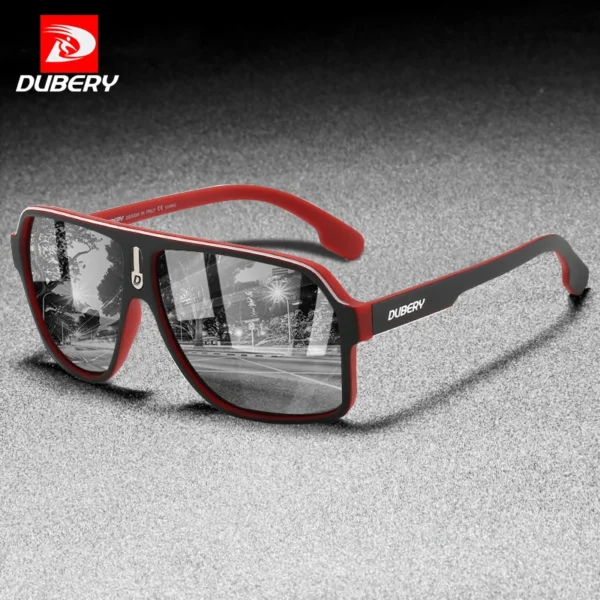 DUBERY Sunglasses Men Polarized UV400 High-Quality Fashion TAC Mirror PC Frame Ultralight Men Sun Glasses Outdoor D103 - Image 6