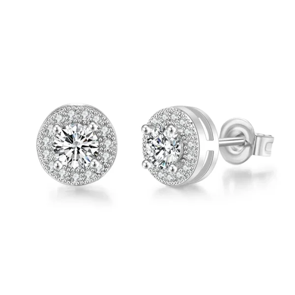 Simple Round Earrings for Men Hip Pop Rock Classic Cubic Zirconia Gold Color Minimalist Ear Rings Retro Jewelry Male Gift - Image 2