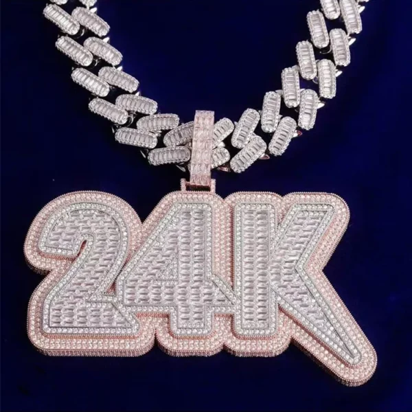 Custom Diamond Pendant S925 Silver Letter/logo/name Iced Moissanite 18k Gold Plated for Rapper Hip Hop Charms Cuban Jewelry - Image 6