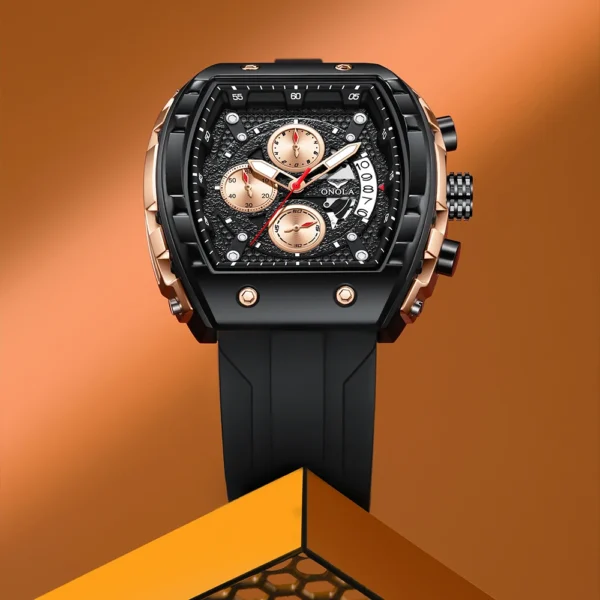 High Quality Fashion Sports ONOLA Brand Watch for Men Night Light Quartz Chronograph Watch Factory Wholesale Watches - Image 2