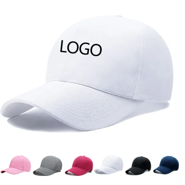 High Quality Cotton Sample Free Custom Logo Baseball Caps Woman Baseball Hat 100% Cotton Custom Your Brand logo Baseball Caps - Image 2