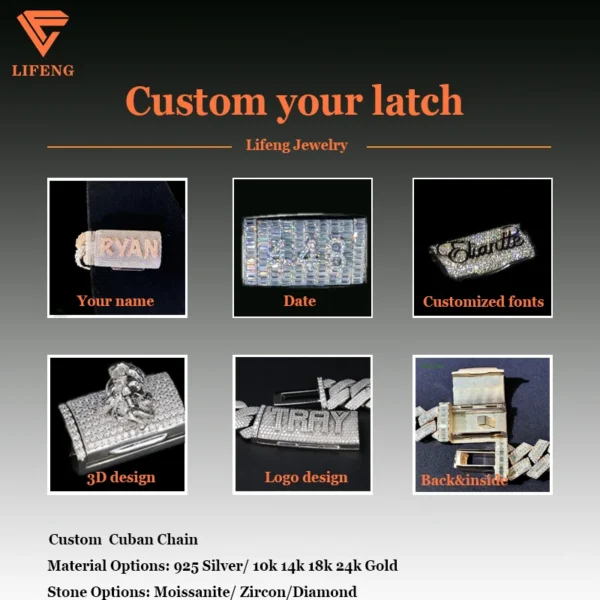 Custom 20mm 4-Rows 925 Sterling Silver Rose Gold Vvs Cuban Link Chain for Men Iced Out Hip Hop Diamond Moissanite Fine Necklaces - Image 5