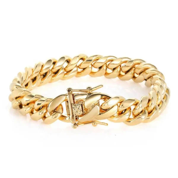 Filled Chain Plated Necklace Set Gold Jewelry Cuban Stainless Steel Mens for Men Wholesale 14k 18k Gold Fashion Design NL 2023 - Image 4