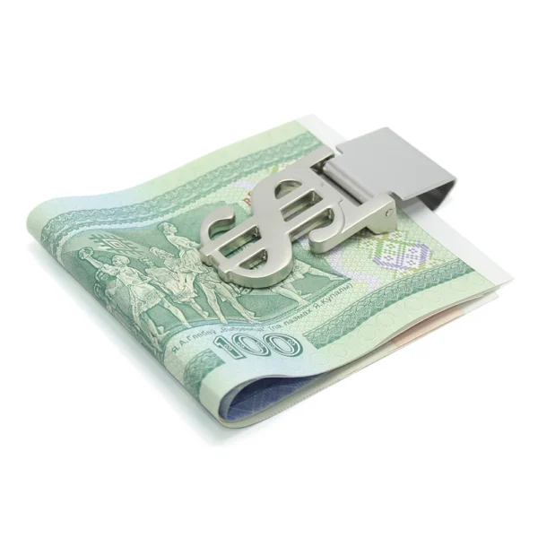 New Modern Brand Dollar Sign Clamp Pocket Purse Cash Holder Organizer Men Women Promotional Folding Metal Money Clip - Image 5