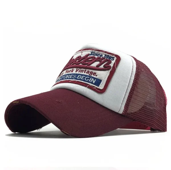 Outdoor Women Sports Caps Custom Embroidery logo Hole Cross Horsetail Cap Starry Pattern Sun Shade Sunscreen Mesh Cap - Image 5