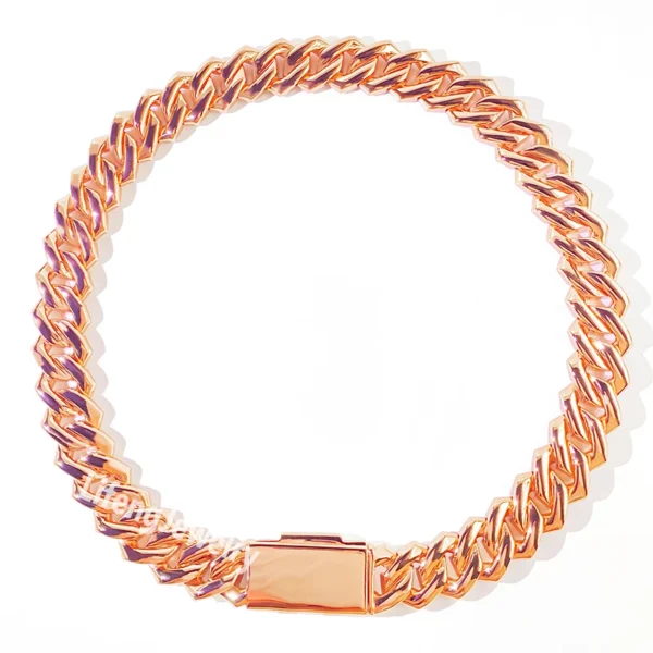 Custom 20mm 4-Rows 925 Sterling Silver Rose Gold Vvs Cuban Link Chain for Men Iced Out Hip Hop Diamond Moissanite Fine Necklaces - Image 2