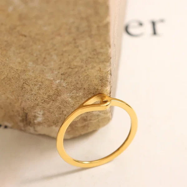 Hip Hop Hollow Ring Fine Stainless Steel Couple Ring - Image 2
