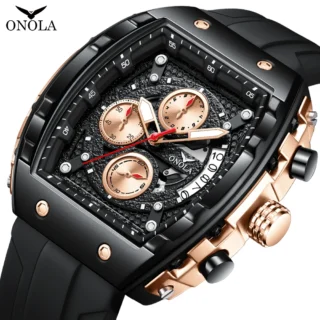 High Quality Fashion Sports ONOLA Brand Watch for Men Night Light Quartz Chronograph Watch Factory Wholesale Watches
