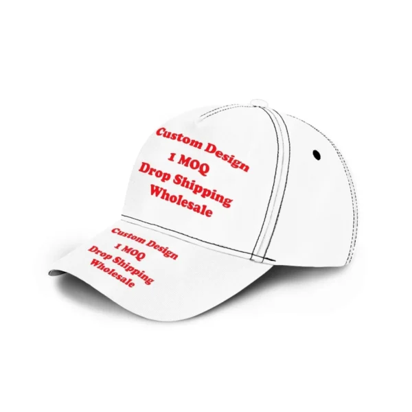 Fully Printed Custom Outdoor Sports Unisex Polyester Peaked Cap Print on Demand Casual Soft Top Sun Visor Baseball Cap - Image 6