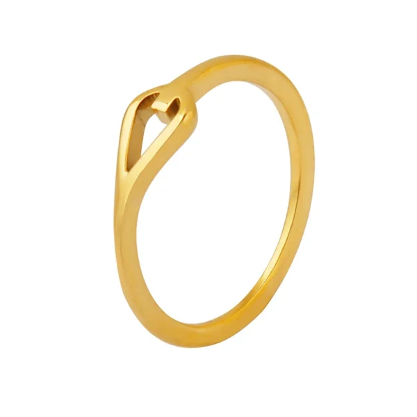 Hip Hop Hollow Ring Fine Stainless Steel Couple Ring - Image 6