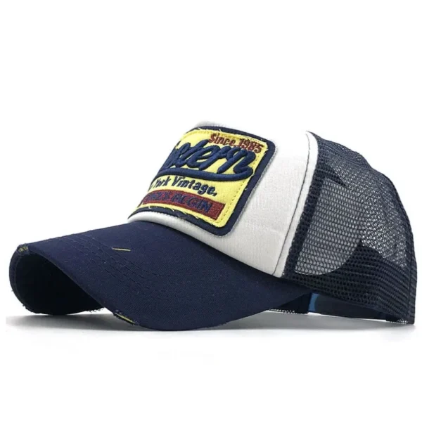 Outdoor Women Sports Caps Custom Embroidery logo Hole Cross Horsetail Cap Starry Pattern Sun Shade Sunscreen Mesh Cap - Image 3