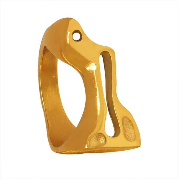 Irregular Hollow Ring Hot Selling New Arrival Anniversary Ring 18k Gold Plated Stainless Steel Wholesale Jewelry Supplier - Image 6