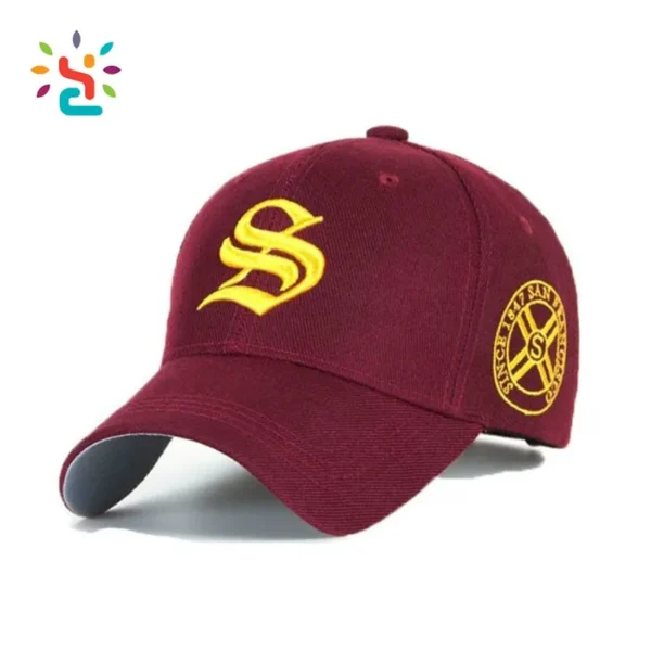 Baseball Cap Promotional Baseball Cap Custom New Embroidered Red Baseball Era Cap Factory - Image 2