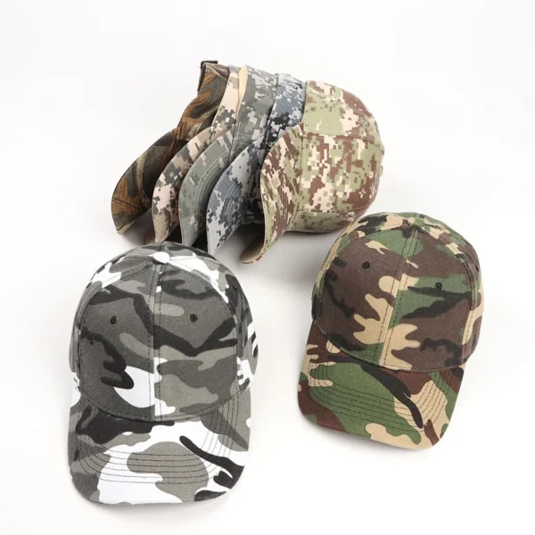 Wholesale Outdoor Sports Hat Camouflage Style Tactical Baseball Cap Camo Caps - Image 6