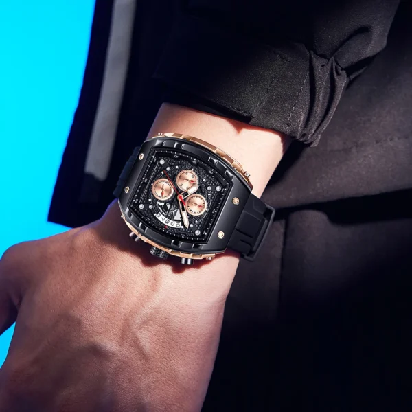 High Quality Fashion Sports ONOLA Brand Watch for Men Night Light Quartz Chronograph Watch Factory Wholesale Watches - Image 3