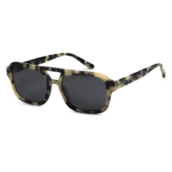2024 Custom Brand Private Label Men Luxury Premium Designer Acetate UV400 Widen Temple Acetate Sunglasses - Image 3