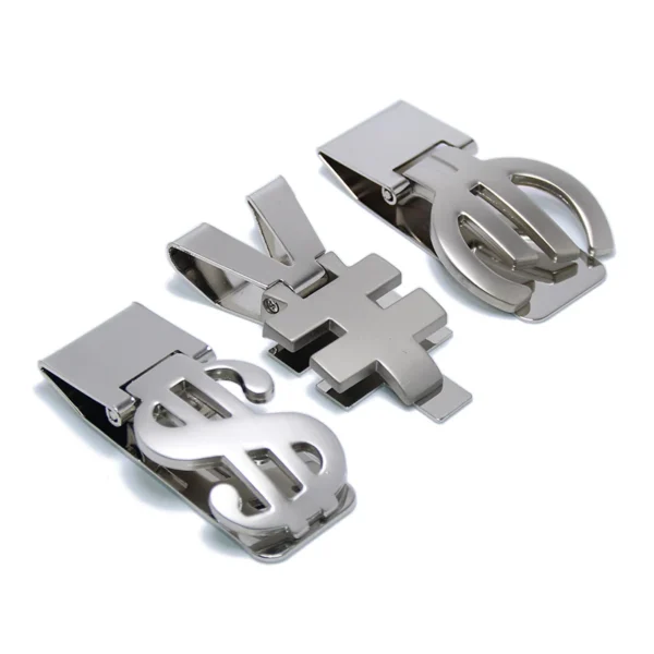 New Modern Brand Dollar Sign Clamp Pocket Purse Cash Holder Organizer Men Women Promotional Folding Metal Money Clip - Image 6