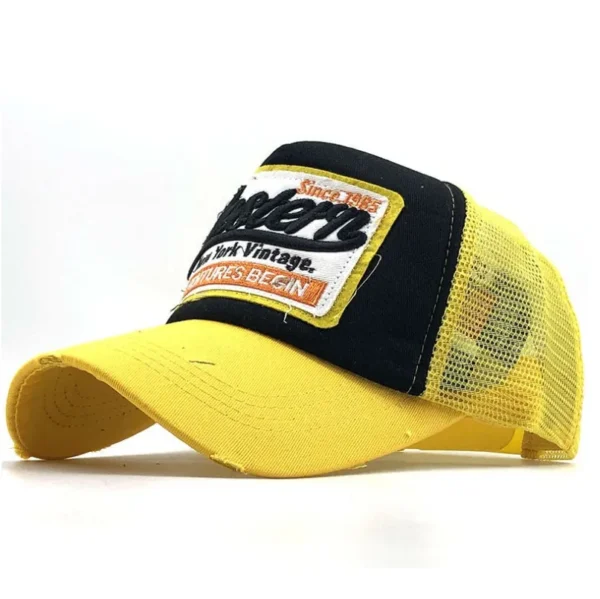 Outdoor Women Sports Caps Custom Embroidery logo Hole Cross Horsetail Cap Starry Pattern Sun Shade Sunscreen Mesh Cap - Image 2
