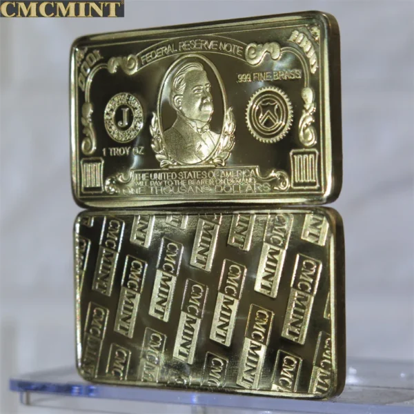 Badge Commemorative Collection Old Money 1 Oz  Brass Sa Bill Cmcmint - Image 4