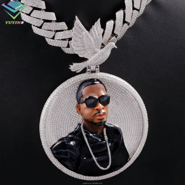 Custom Diamond Pendant S925 Silver Letter/logo/name Iced Moissanite 18k Gold Plated for Rapper Hip Hop Charms Cuban Jewelry - Image 2